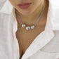 Jewelry cold and simple trendy hip-hop punk necklace niche personality chain beaded necklace