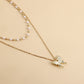 Necklace Fashion Double Pearl Clavicle Chain Butterfly Pendant Necklace Female Jewelry