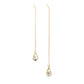 Personality earrings zircon water drop tassels asymmetrical ear wire women's long earrings temperament earrings
