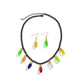 Jewelry Punk Color Light Bulb Accessories Tassel Necklace Female Personality Simple Sweet Cool Single Layer Necklace