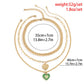 Retro Simple Metal Drop Nectarine Heart Necklace Female Hip Hop Geometric Chain Heart Shaped Necklace