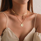 Jewelry Fashion Versatile Round Tag Necklace Female Personality Simple Multi-layer Ball Chain Necklace