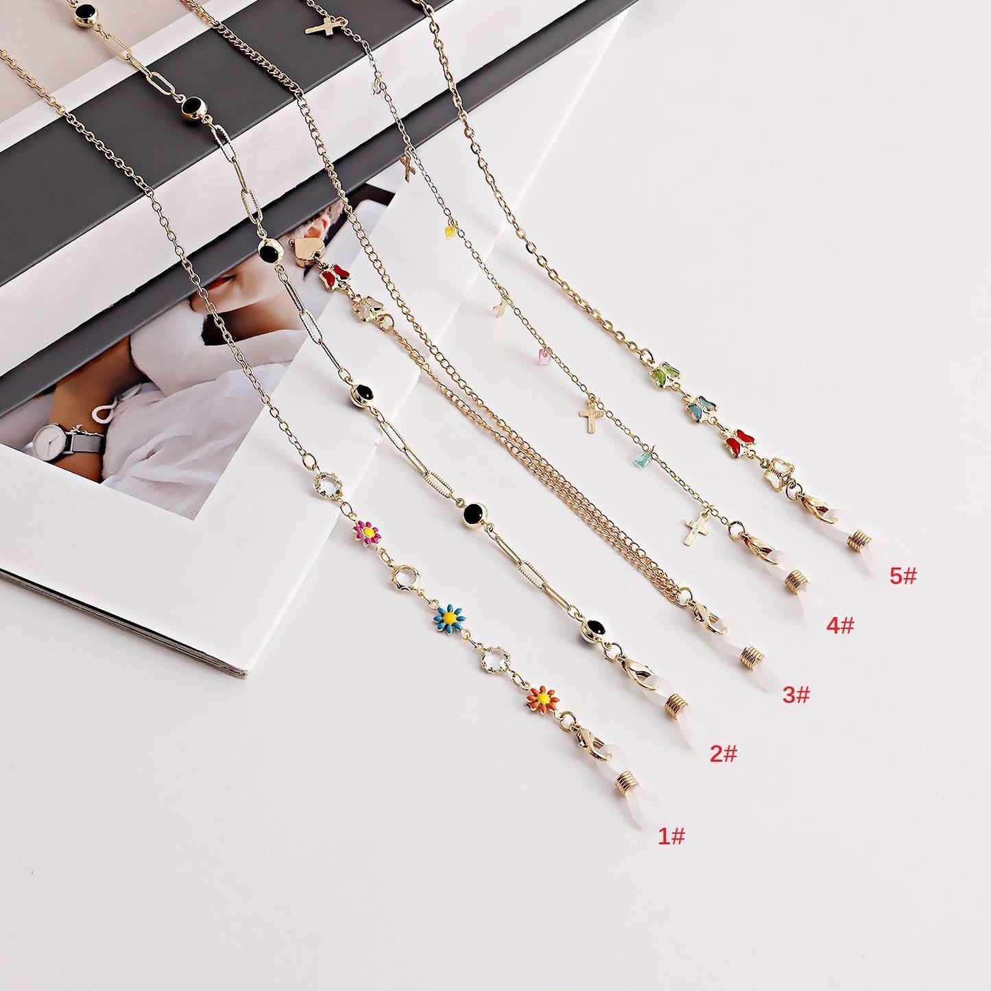 Jewelry mask chain ins glasses non-slip rope fashion mask chain glasses chain jewelry