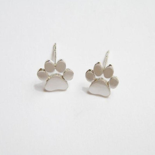 Popular jewelry creative pet dog paw footprint earrings earrings cute animal paw earrings