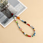 Jewelry mixed color rice beads color oval beaded mobile phone chain ins mobile phone lanyard beaded creative