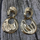 Fashion Water Drop Twisted Ring Earrings Birthday Party Night Performance Earrings Jewelry Stall