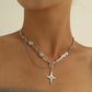 Jewelry Asymmetric Shaped Luminous Pearl Necklace Female Abstinence Department Night Cold Trendy Money Jewelry