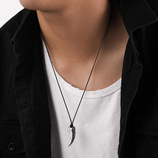 Fashion Simple Personality Domineering Trend Men Rope Knotted Adjustable Retro Spike Pendant Items