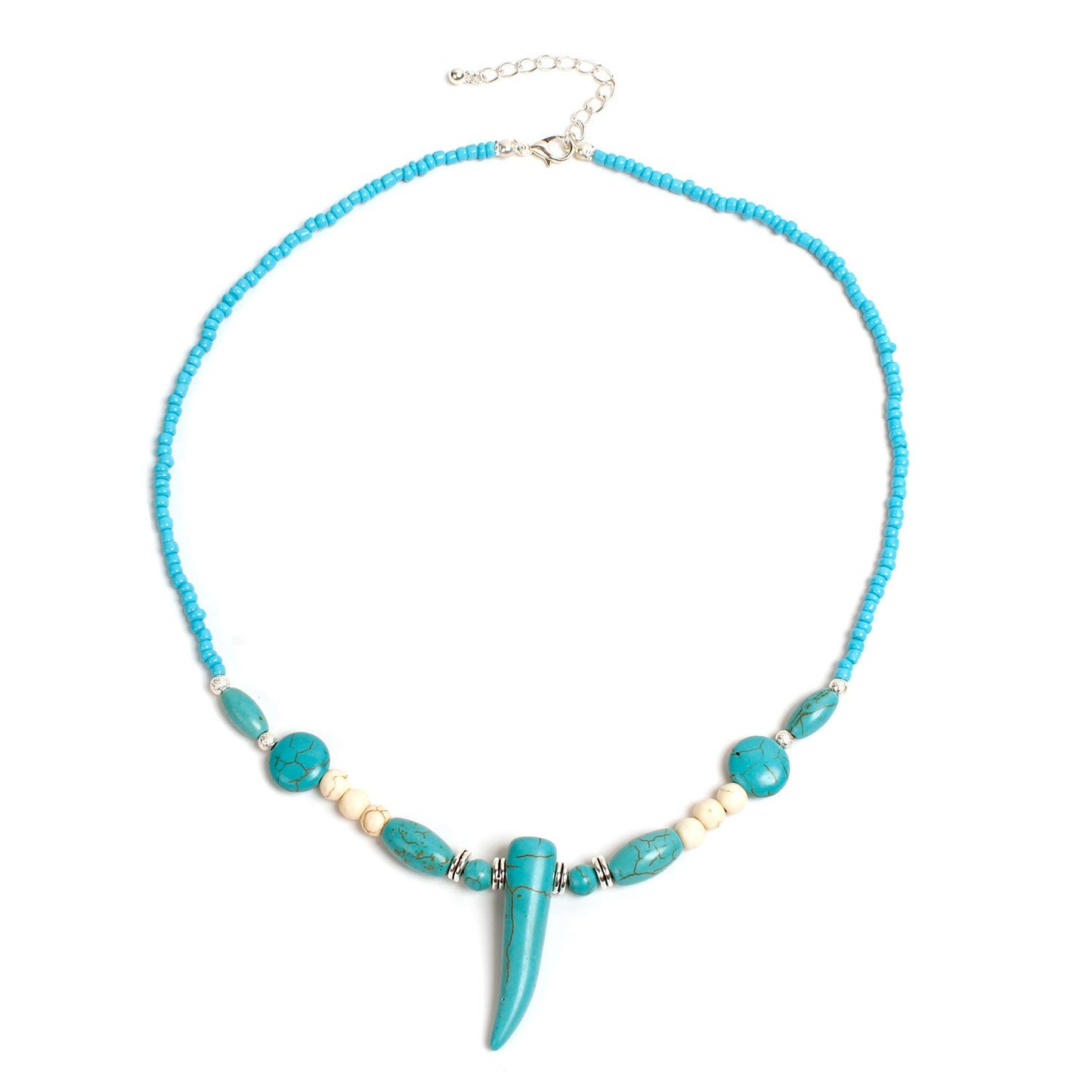 Jewelry Ivory Beads Turquoise Necklace Ladies Fashionable Simple Short Money Jewelry
