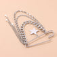 Jewelry Hip Hop Trendy Style Glossy Pentagram Brooch Ladies Personality Creative Trendy Pin Pendant