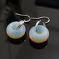 Simple natural stone opal earrings, rings, earrings