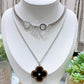 Niche design B letter tassel ins multi-layer versatile fashion titanium steel sweater chain necklace female