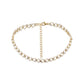 Trendy sweet simple circle zircon pearl necklace bracelet simple clavicle chain bracelet jewelry