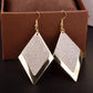 Fashion creative rhombus frosted geometric earrings female simple girl heart ear jewelry accessories earrings