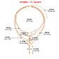 Jewelry Geometric Square Butterfly Cross Pendant Necklace Ladies Exaggerated Multilayer Love Necklace