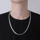 Hip Hop Square Box Watch Chain Metal Chain Retro Simple Design Versatile Men's Necklace