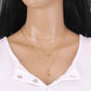 Ins hip-hop retro peach heart necklace women's multi-layer mix and match moon pendant sweater chain