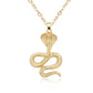 Jewelry Punk Retro Cold Large Snake Pendant Necklace Street Night Fashion Accessories