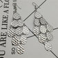 Pitting drop metal multi-layered earrings long earrings