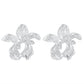 E1863 Irregular Simple Metal Flower Earrings Temperament Elegant Literary Retro Design Earrings