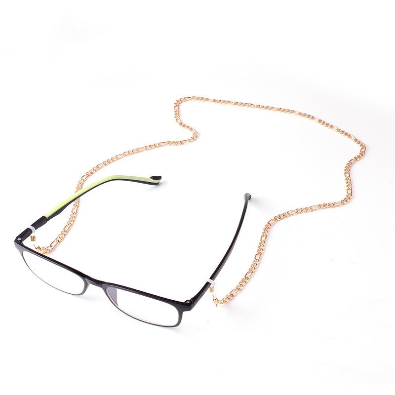 Jewelry trendy cool hip-hop geometric hollow chain glasses chain simple hanging neck sunglasses chain