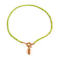 Jewelry hand-threaded color rope rice bead shell pendant necklace female fashion rudder necklace