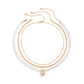 Jewelry Temperament Retro Diamond Heart Pearl Necklace Hip Hop Metal Geometric Clavicle Necklace