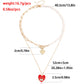 Jewelry Simple Acrylic Devil's Eye Stitching Clavicle Chain Retro Imitation Pearl Beaded Necklace