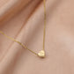 Fashion full of diamond love letter small necklace diamond personality simple temperament elegant trend clavicle chain
