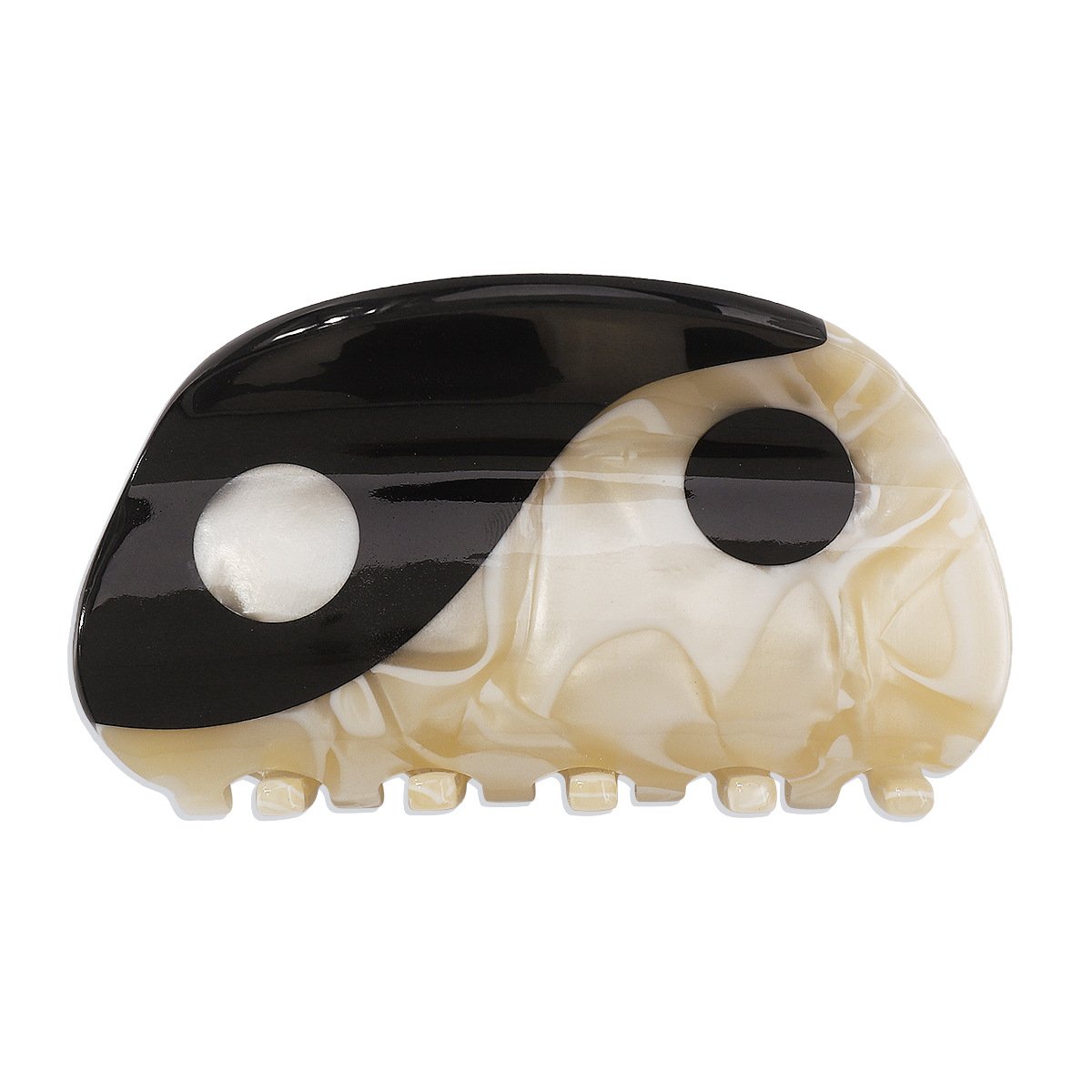 F4433 Acetic acid plate creative personality Tai Chi Yin Yang gossip grabbing clip hit color minority national disk hair shark clip