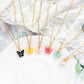 Fashion Explosion Acrylic Butterfly Earrings Necklace Set 2 Pieces Set Jewelry
