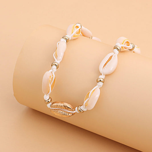 Jewelry Shell Bracelet Necklace Set Female Personality Creative Versatile Handmade Jewelry