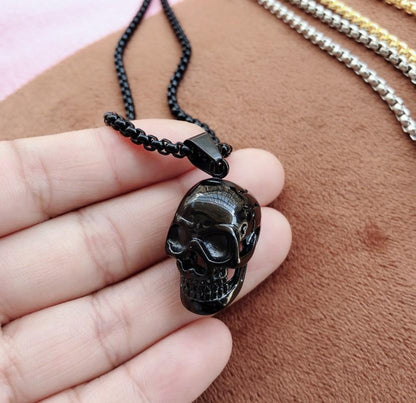 Explosive Punk Pendant Necklace Men's Non-mainstream Exaggerated Personality Skull Fashion Fashion Jewelry
