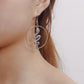 INS super hot femme fatale exaggerated snake-shaped earrings earrings net red dark black royal sister earrings female