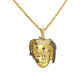 Hip-hop trendy jewelry fashion creative personality popular face pendant necklace
