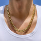 Jewelry Hip Hop Trendy Metal Chain Necklace Punk Fashion with Rhinestone Cuban Buckle Necklace