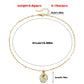 Jewelry simple geometric round LOVE rose pendant necklace female ins trend trend accessories