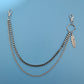 Jewelry Punk Rock Night Metallic Feather Denim Waist Chain Fashion Keychain Accessories Pants Chain