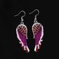Fashion Women's Angel Wings Rhinestone Wings Mid-Long Pendant Earrings Simple Earrings First Jewelry
