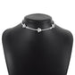 N1649 Temperament single-layer necklace claw chain rhinestone flower light luxury necklace simple personality show necklace