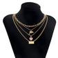 Jewelry Stacked Sweet Cool Digital Necklace Creative Heart-shaped Libra Constellation Whale Multi-layer Necklace Female