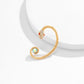 Jewelry Fashion Street Shooting Geometric Metal Earrings Earrings Hip Hop Simple Diamond Snake Earrings Female