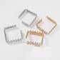 E9841 Internet celebrity earrings female creative exaggerated geometric square earrings niche design sense earrings