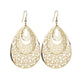 Popular Fashion Jewelry Exaggerated Quality Hollow Water Drop Earrings Earrings
