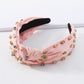 F221 wide-brimmed fabric headband fashion stained glass diamond knotted headband versatile hair accessories