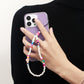 Jewelry ins imitation pearl color soft pottery mobile phone chain beaded pendant anti-lost lanyard accessories