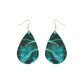 Jewelry Faux PU Leather Drop Shaped Earrings Ladies Exaggerated Lightning Pattern Stud Earrings