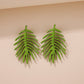 Ins hollow leaf earrings female fashion Mori super fairy creative leaf earrings personality temperament earrings