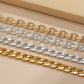 Hip Hop Punk Vintage Metal Aluminum Chain Necklace Set Hip Hop Trend Geometric Clavicle Necklace