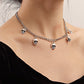 Jewelry Exaggerated Hip Hop Skull Pendant Necklace Punk Metal Tassel Clavicle Chain Necklace